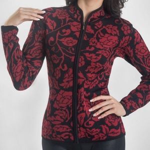 Andes Knitwear Jacquard Cardigan